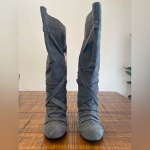 Naughty Monkey Grey Suede Boots